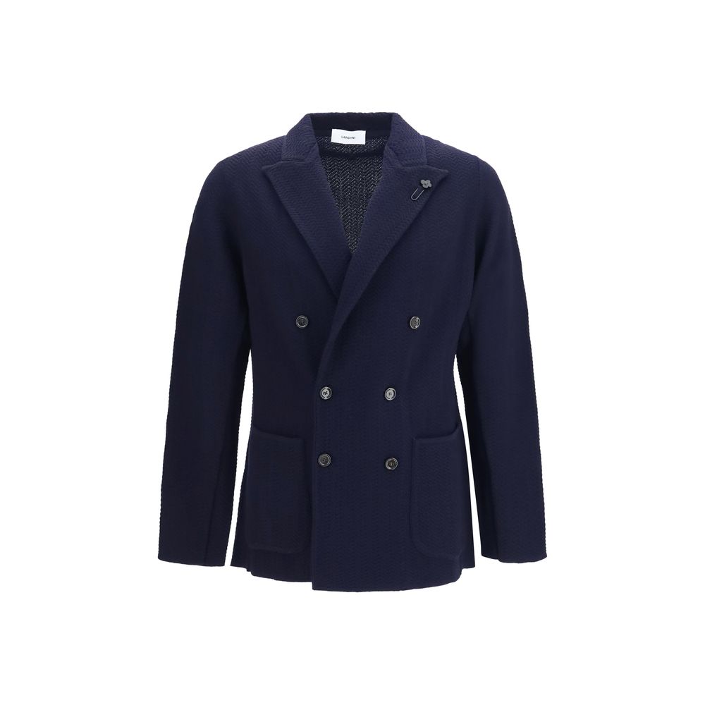 Lardini Blue Wool Oves Aries Men's Blazer