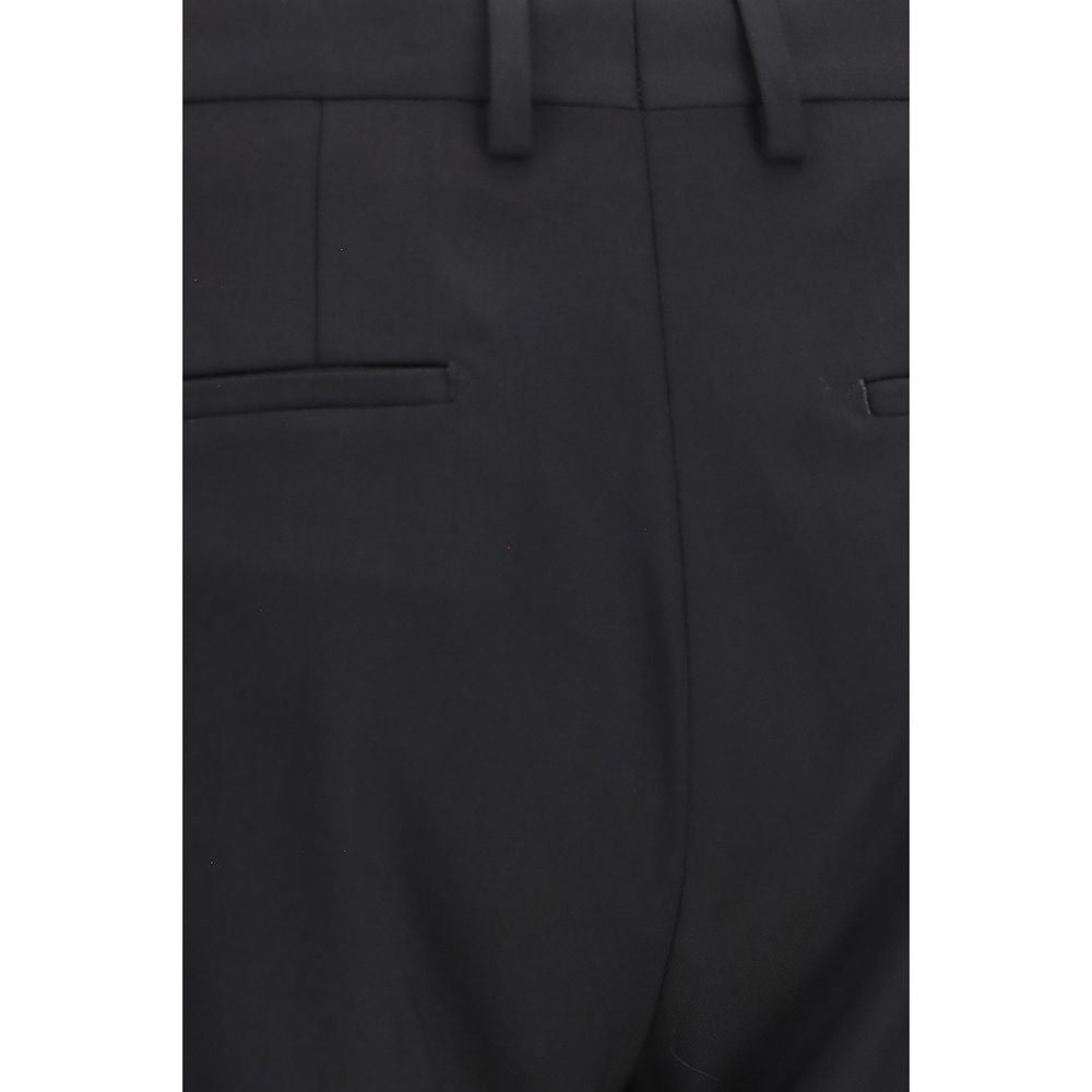 Dolce & Gabbana Black Wool Oves Aries Two-Piece Men's Suit
