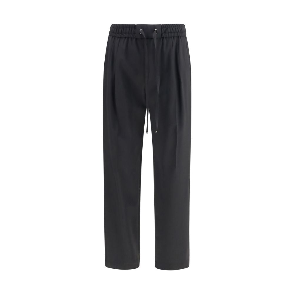 Dolce & Gabbana Black Wool Oves Aries Joggers (Workout Men's Pants)
