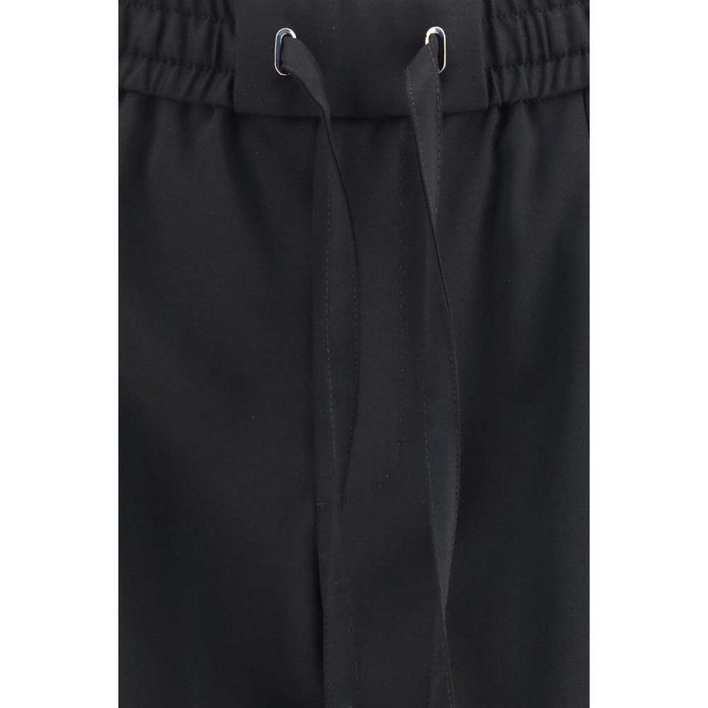 Dolce & Gabbana Black Wool Oves Aries Joggers (Workout Men's Pants)