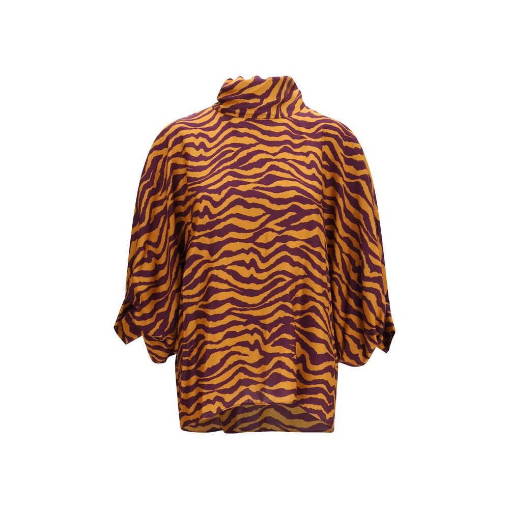 Kristina Ti Orange Viscose Women's Blouse
