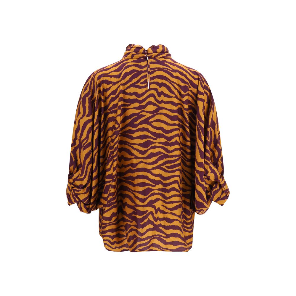 Kristina Ti Orange Viscose Women's Blouse