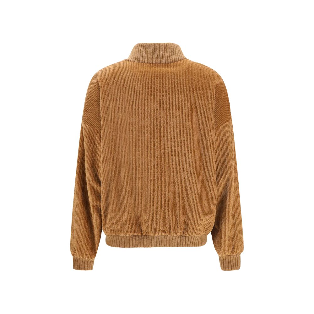 Kristina Ti Brown Cotton Women's Bomber