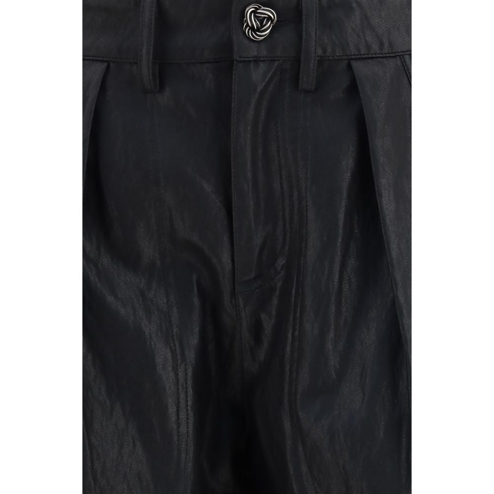 Kristina Ti Black Polyester Casual Women's Pants