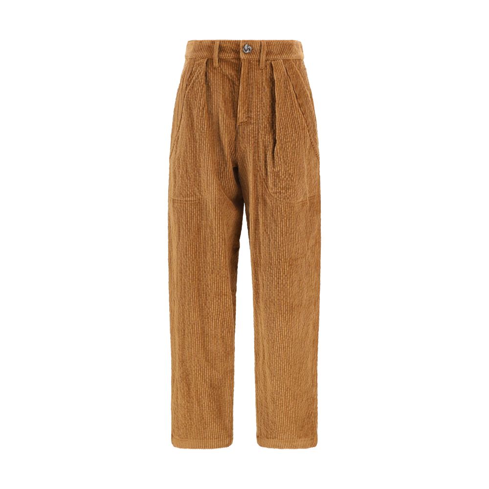 Kristina Ti Brown Cotton Casual Women's Pants