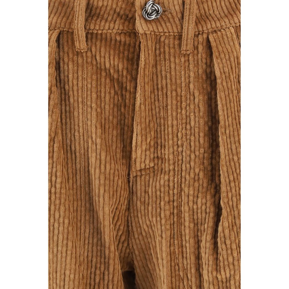 Kristina Ti Brown Cotton Casual Women's Pants