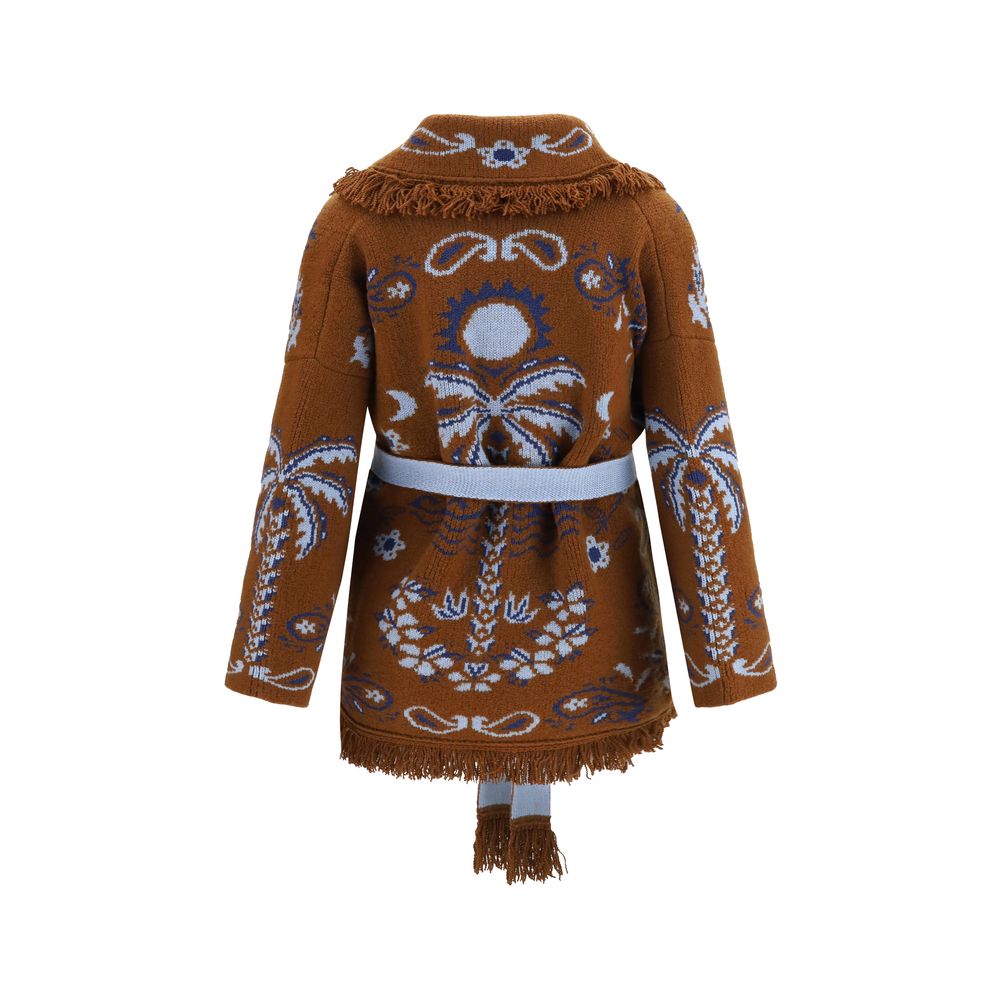 Alanui Brown Wool Oves Aries Women's Cardigan