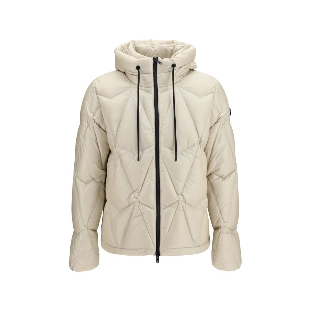 Moose Knuckles Beige Nylon Full-Length Men's Jacket