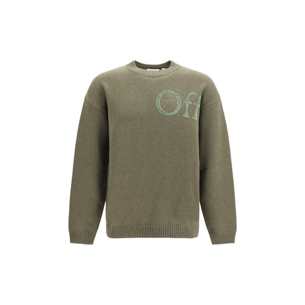Off-White Bicolor Wool Oves Aries Men's Sweatshirt