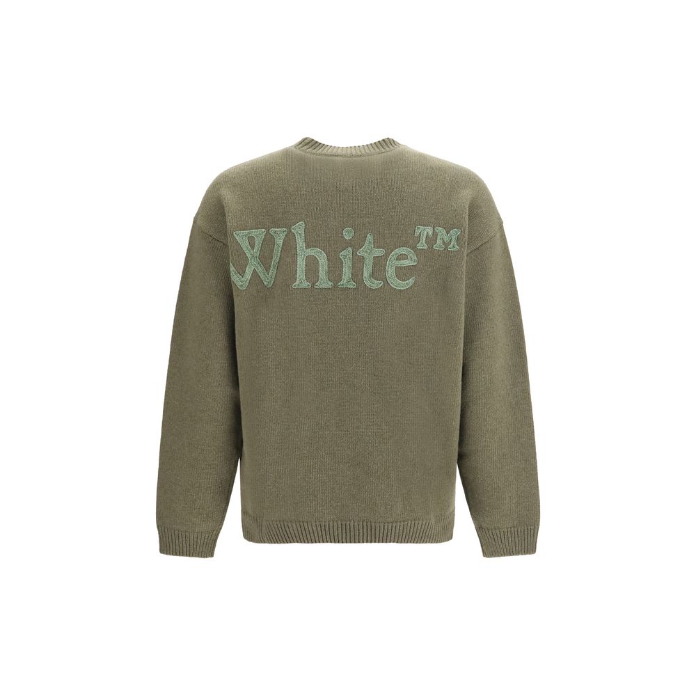 Off-White Bicolor Wool Oves Aries Men's Sweatshirt