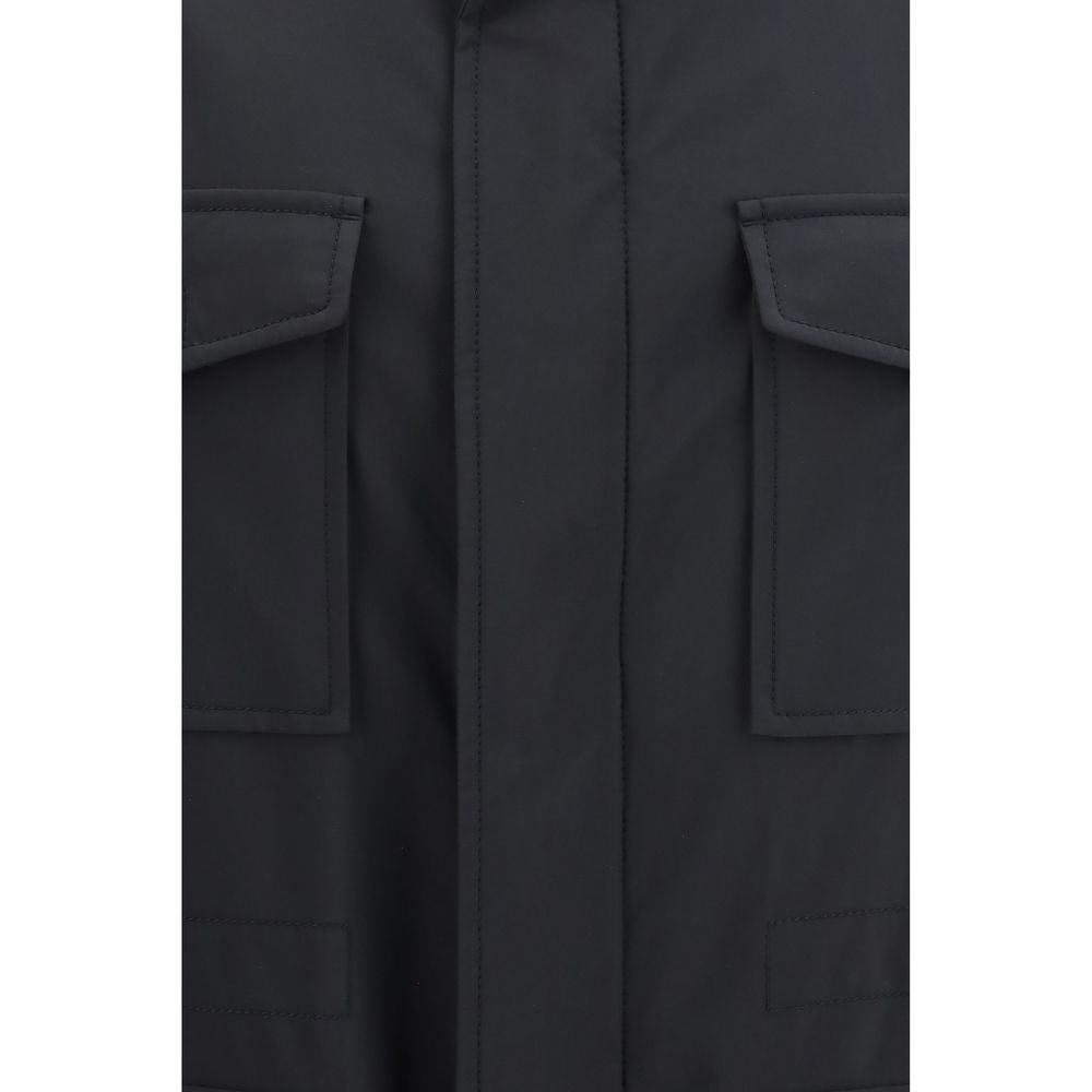 Brioni Blue Wool Oves Aries Full-Length Men's Jacket