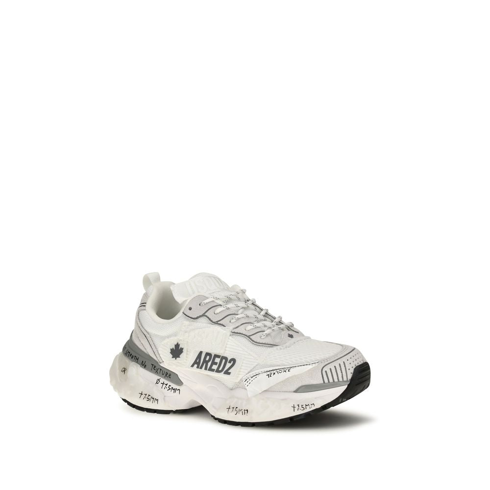 Dsquared² White Polyester Athletic Men's Sneakers