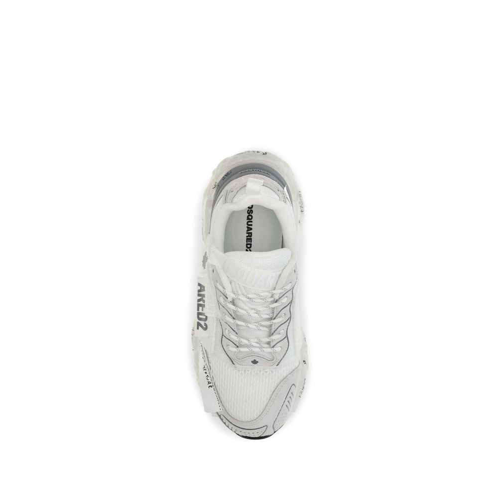 Dsquared² White Polyester Athletic Men's Sneakers