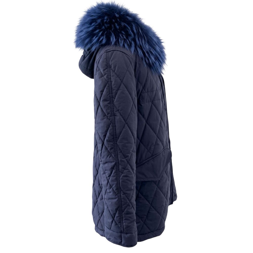 Mr&Mrs Italy Blue Cotton Women's Women's Jacket
