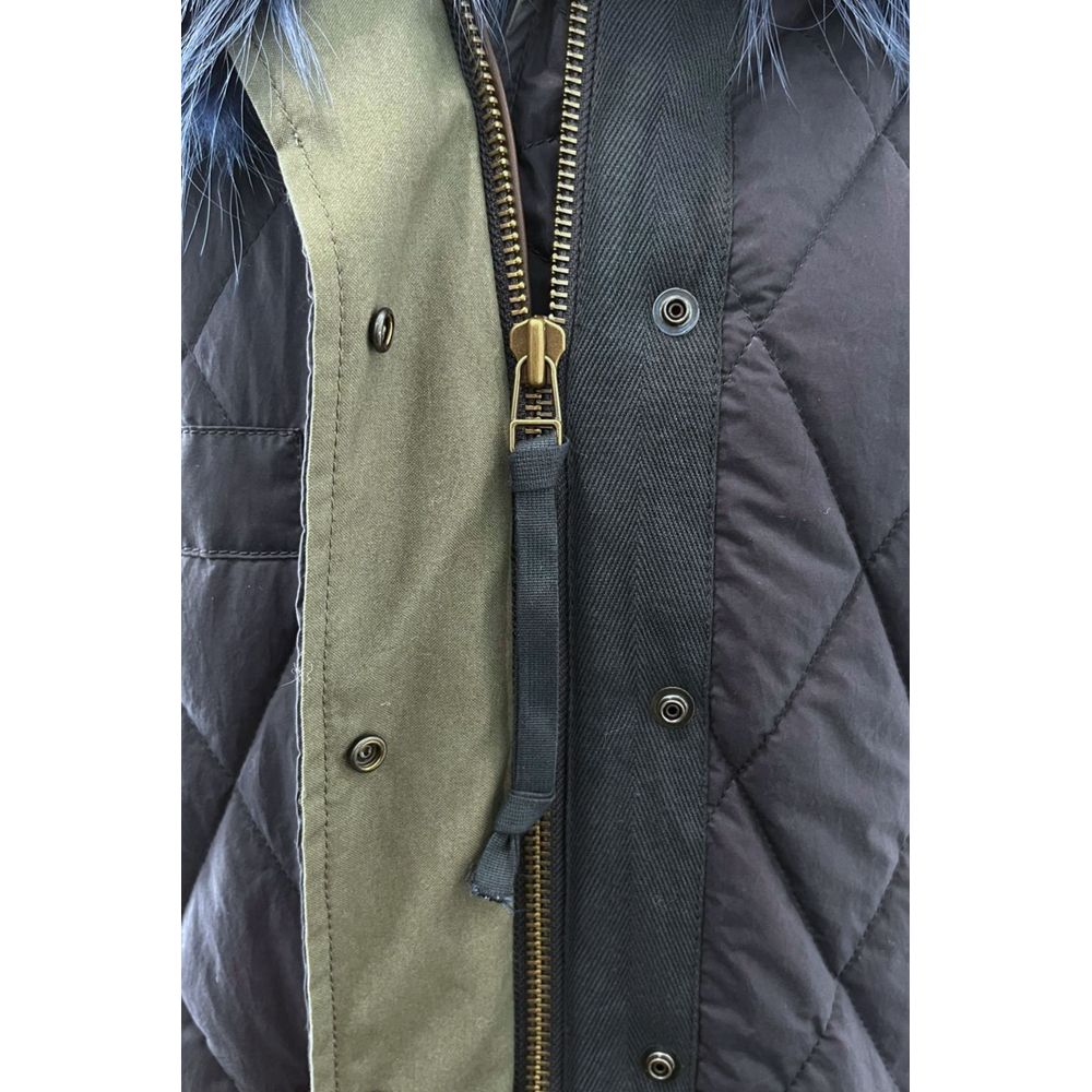 Mr&Mrs Italy Blue Cotton Women's Women's Jacket