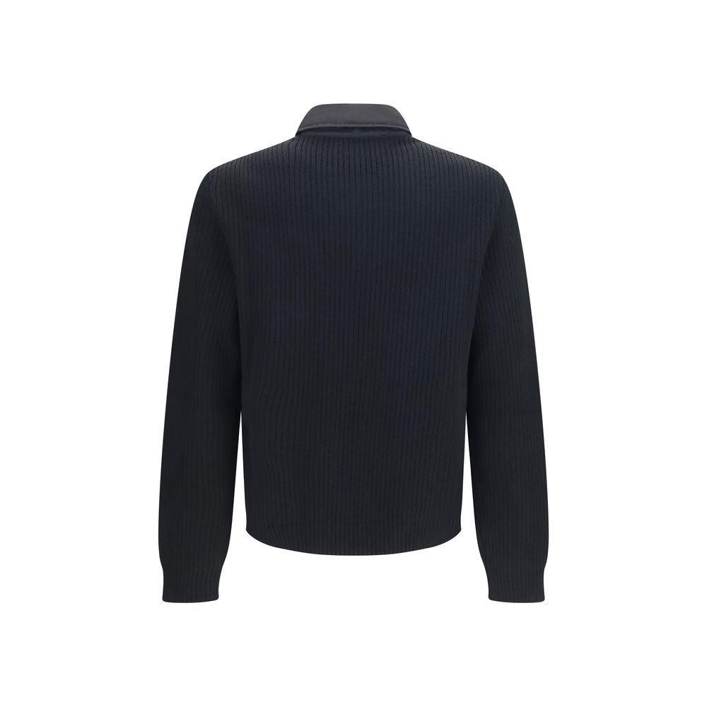 Prada Black Wool Oves Aries Full-Length Men's Jacket