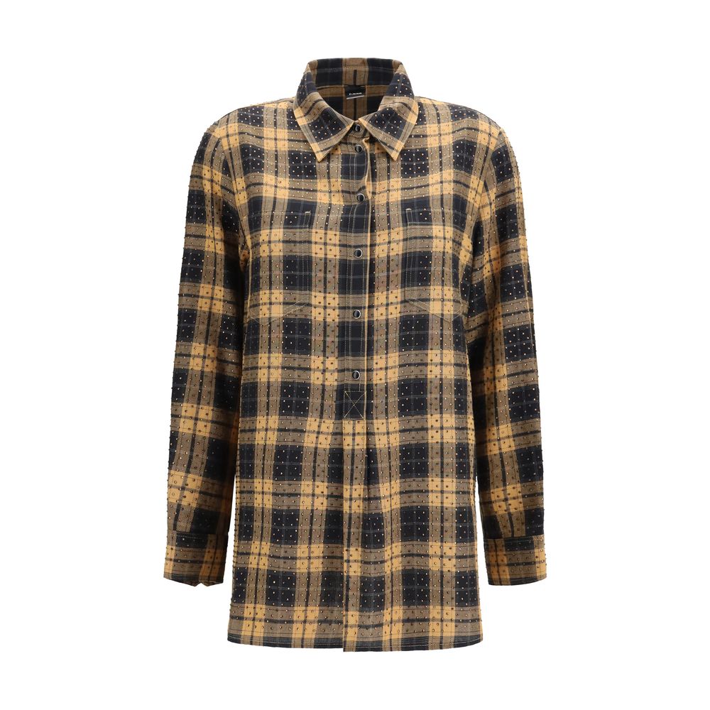 PINKO Beige Viscose Dress Women's Shirt