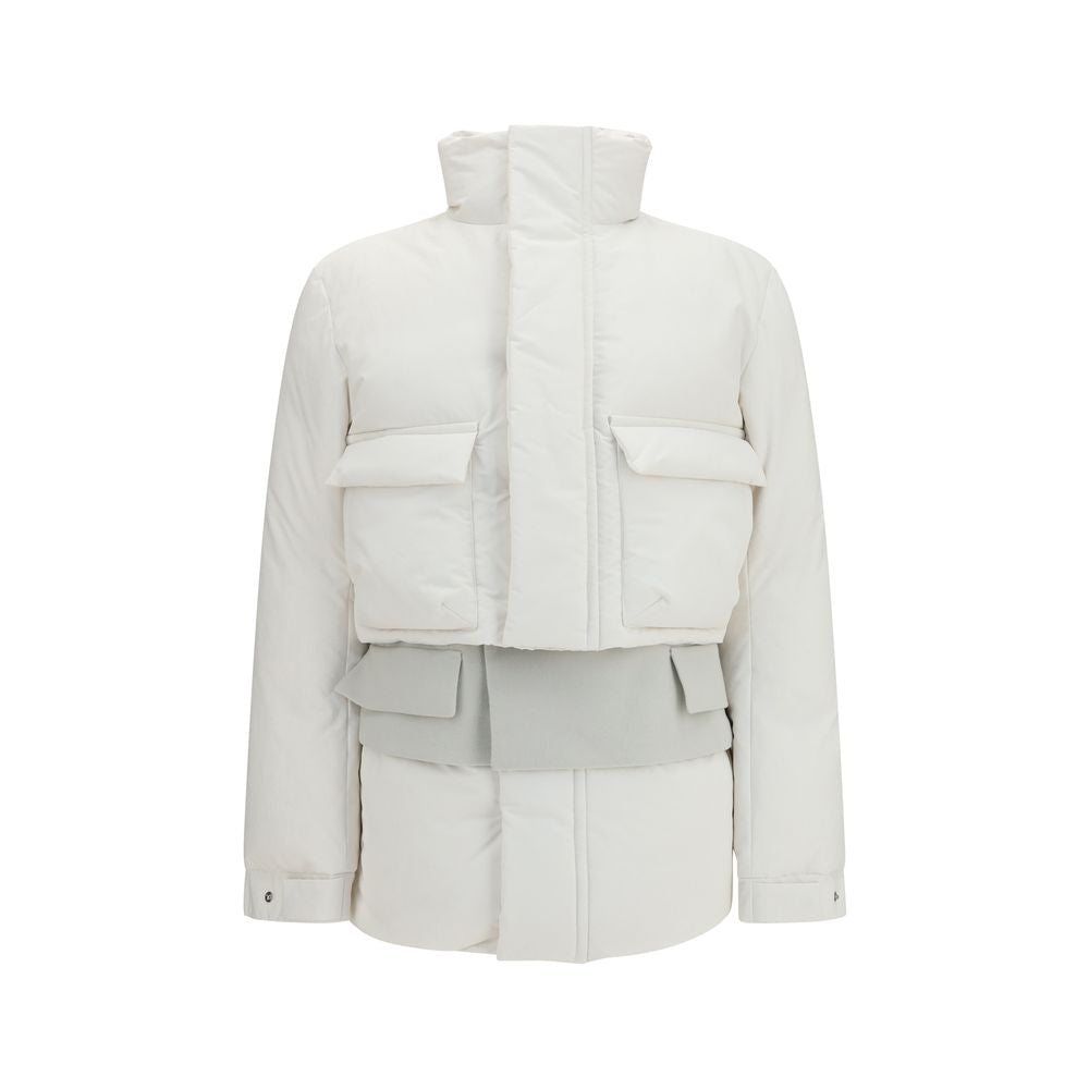 Sacai White Polyester Full-Length Women's Jacket