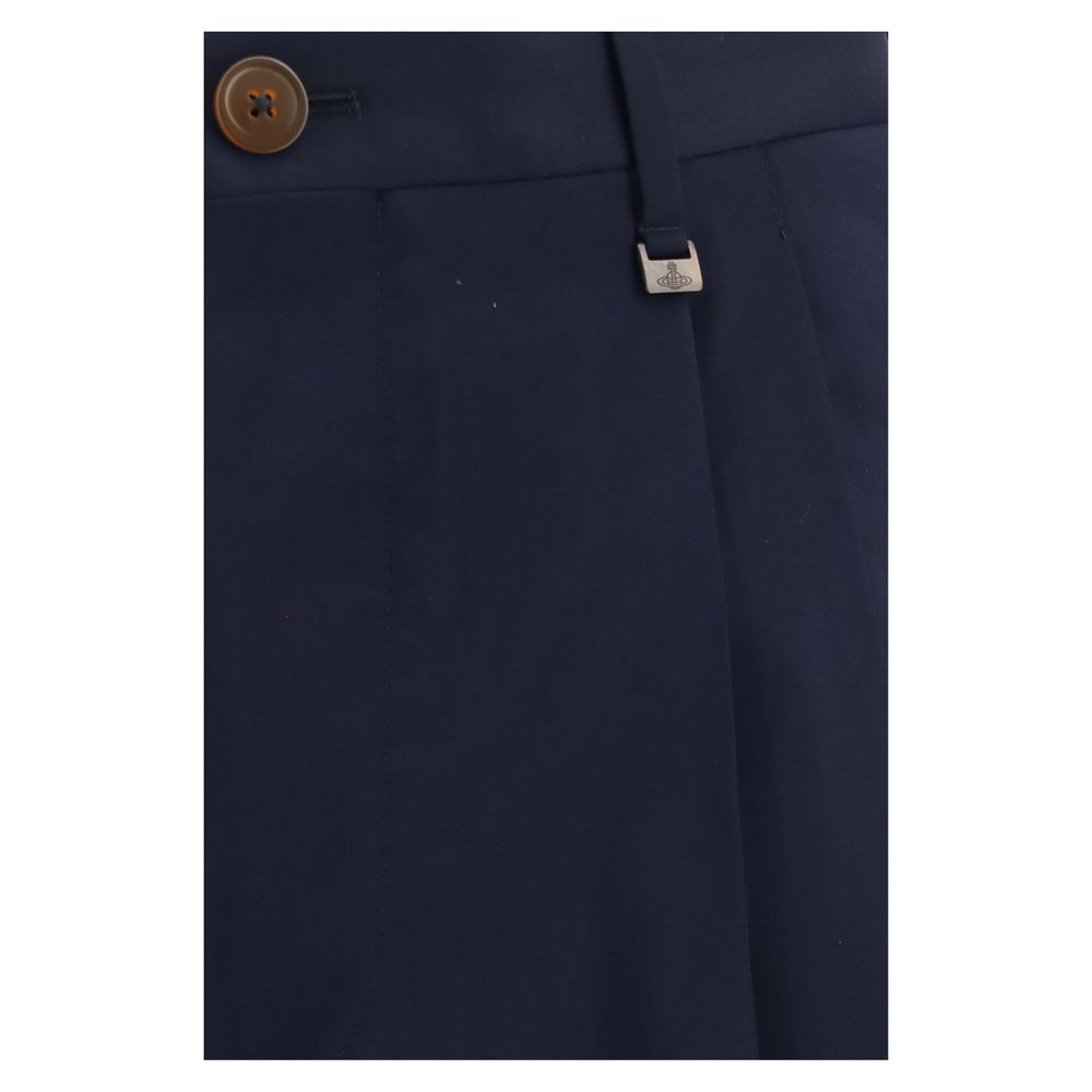 Vivienne Westwood Blue Wool Oves Aries Dress Men's Pants