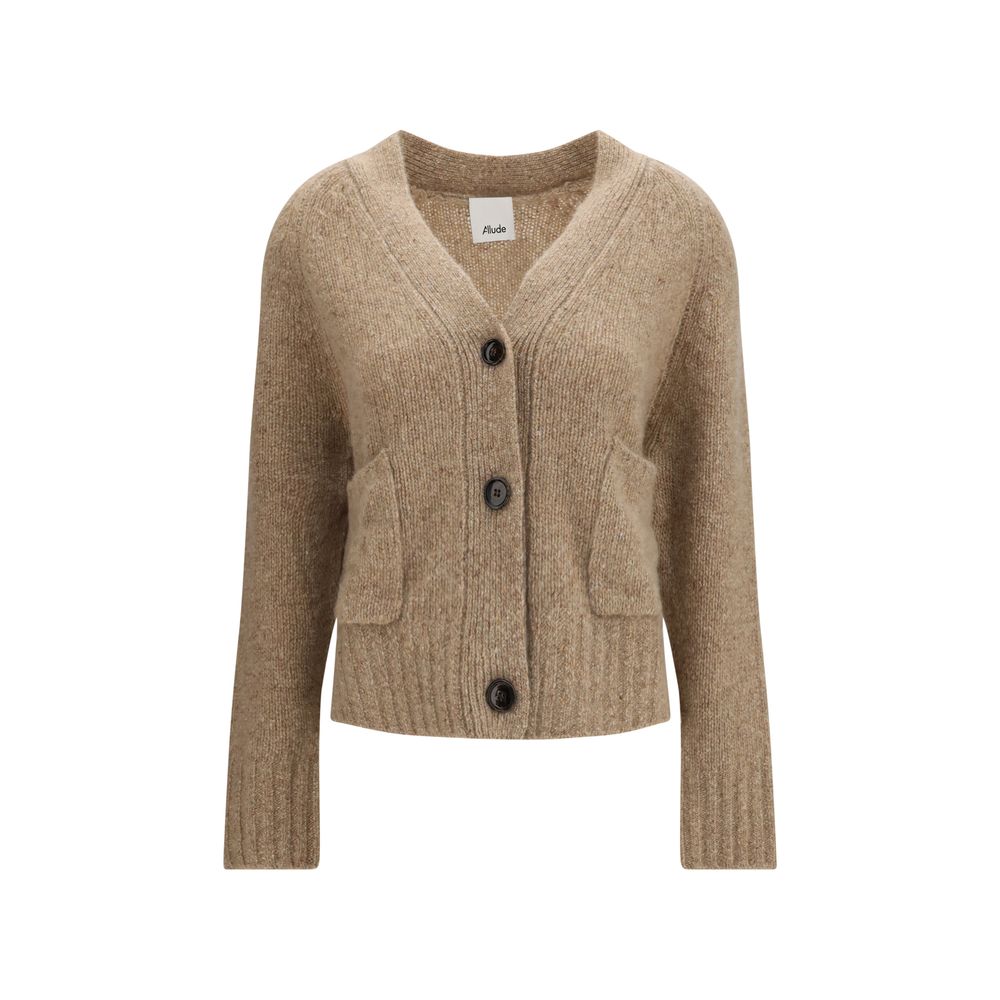 Allude Beige Cashmere Women's Cardigan