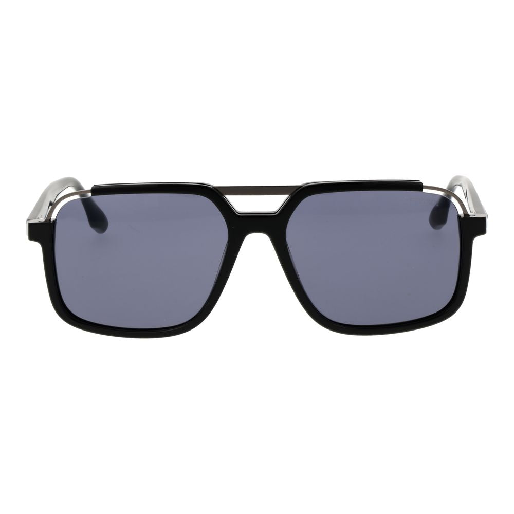Trussardi Black Acetate & Stainless Steel Men's Sunglasses