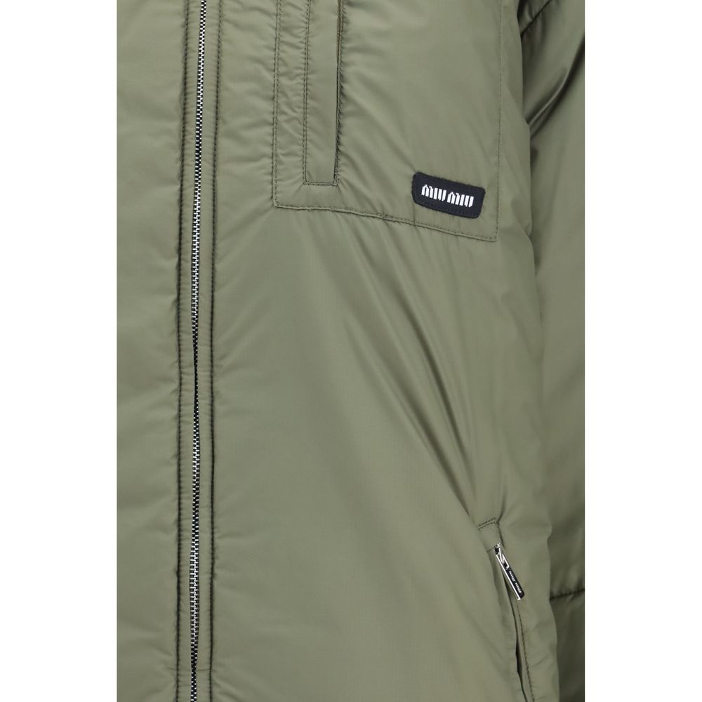 Miu Miu Bicolor Goose Down Shell Women's Jacket