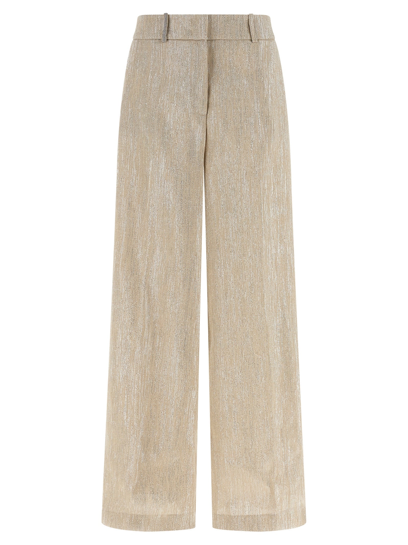 Peserico Beige Viscose Casual Women's Pants
