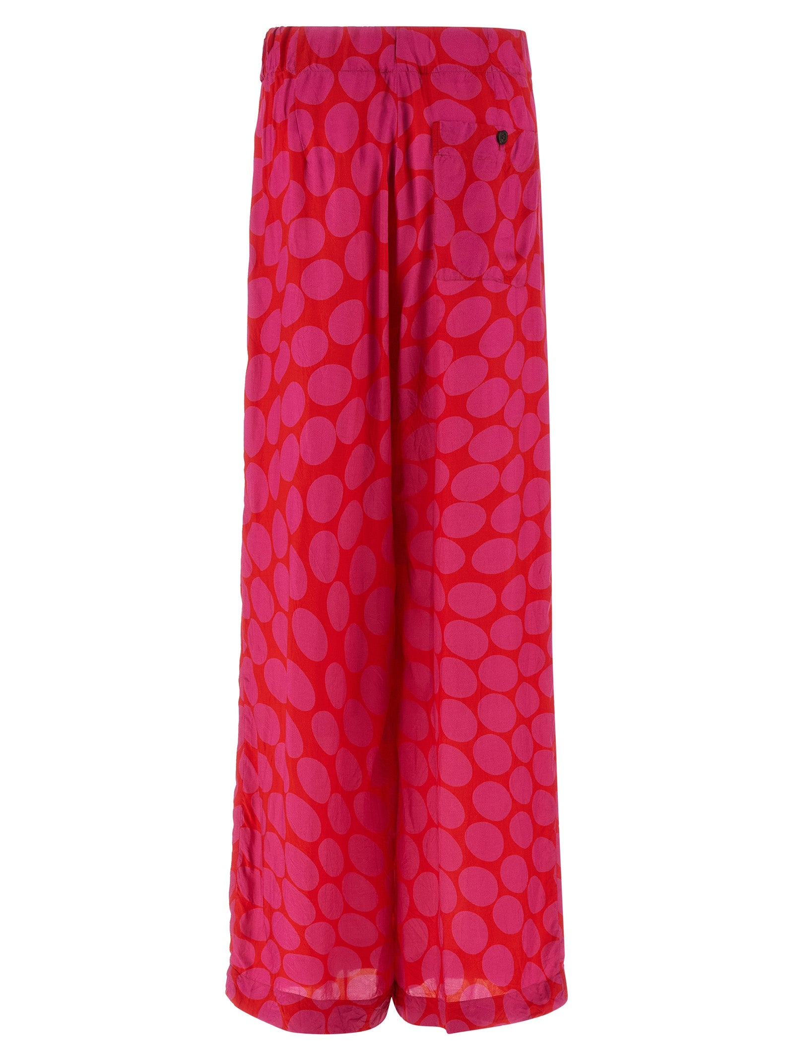 Dries Van Noten Fuchsia Viscose Casual Women's Pants
