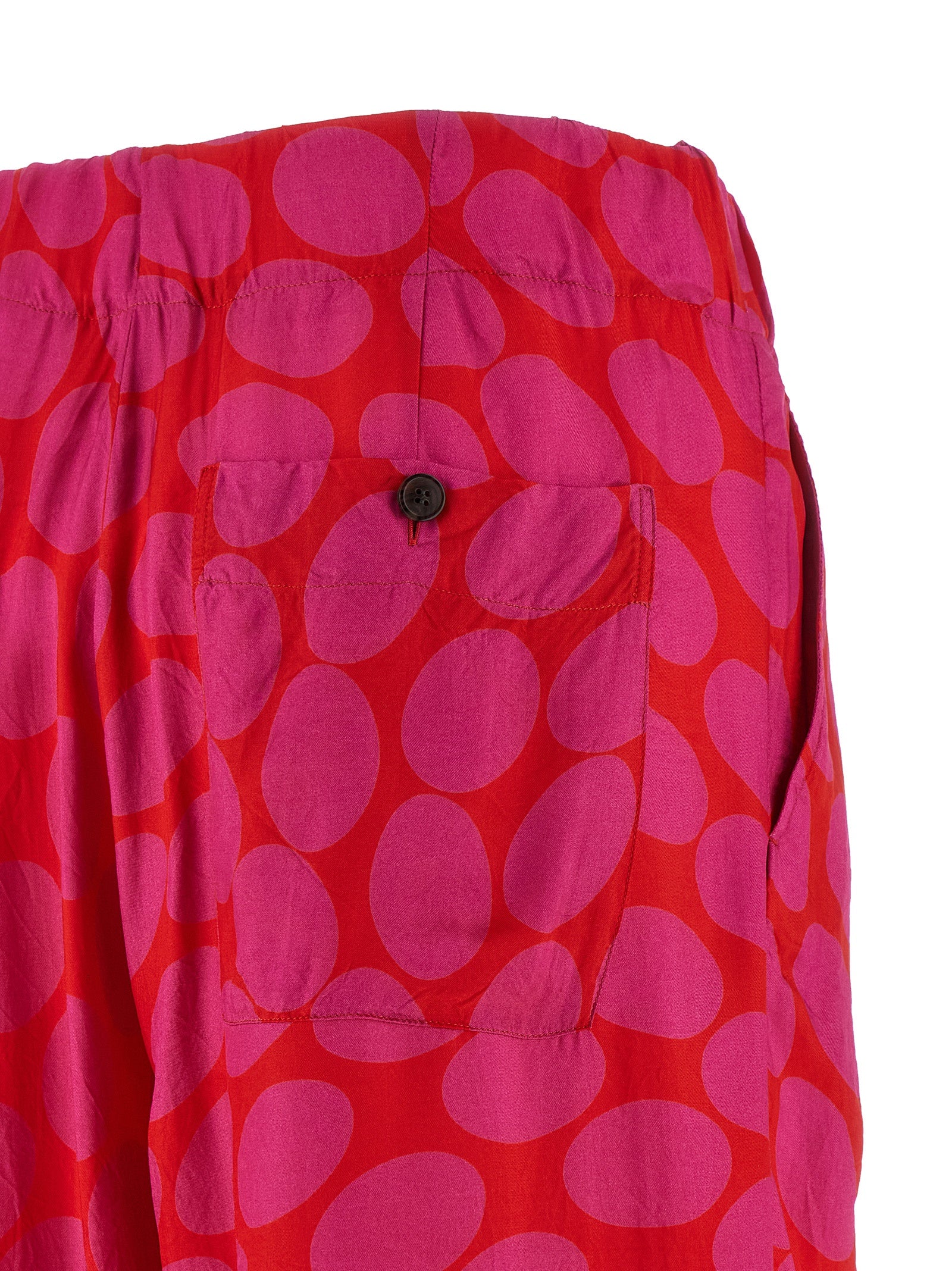 Dries Van Noten Fuchsia Viscose Casual Women's Pants