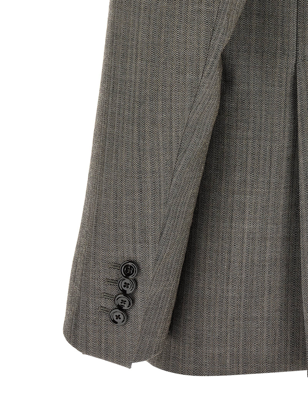 Lardini Gray Virgin Wool Two-Piece Men's Suit