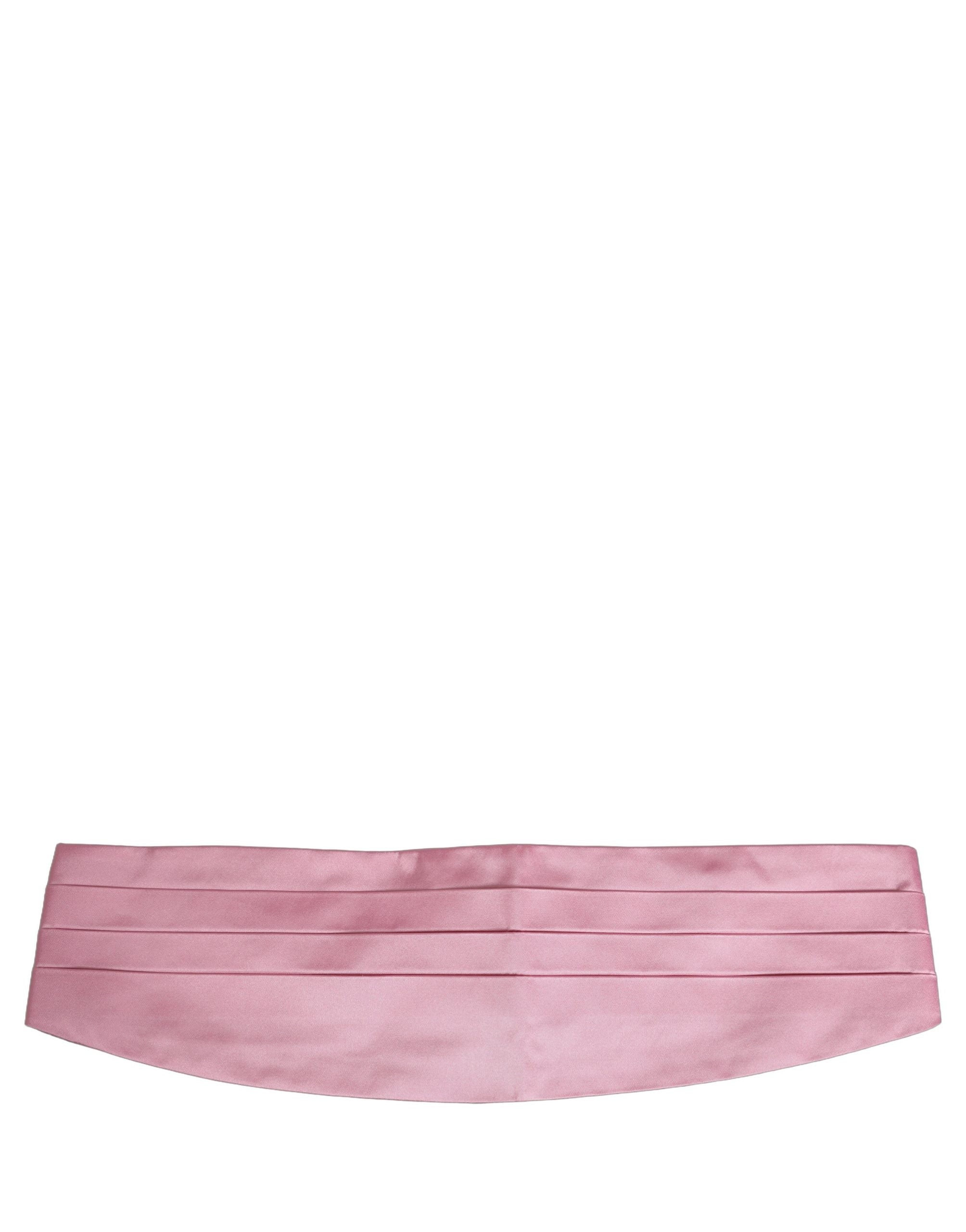 Dolce & Gabbana Pink Men 100% Silk Belt Waist Men's Cummerbund
