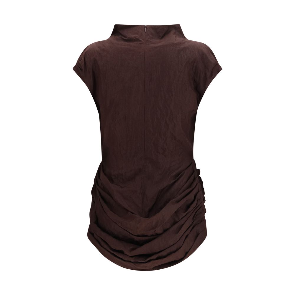 Magda Butrym Brown Cotton Casual Women's Dress