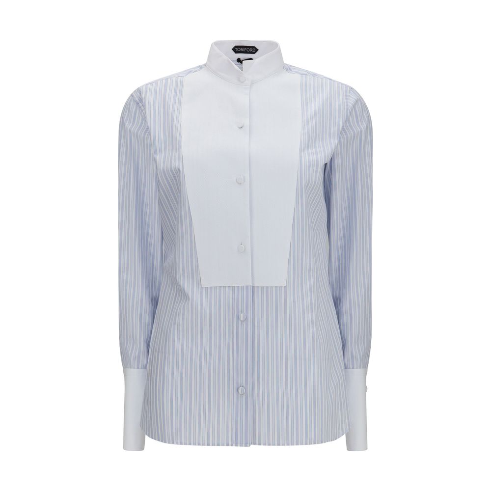 Tom Ford Blue Cotton Pattern Women's Shirt