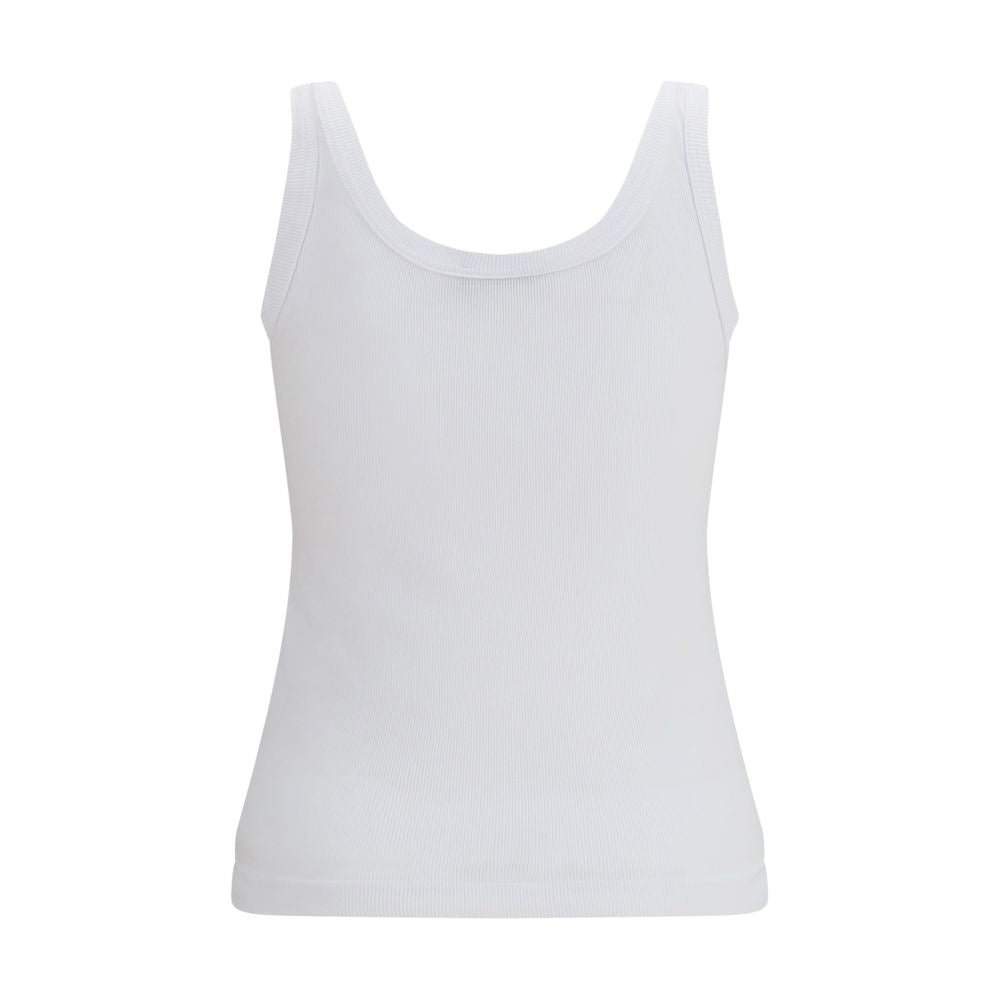 Dolce & Gabbana White Cotton Tank Women's Tops