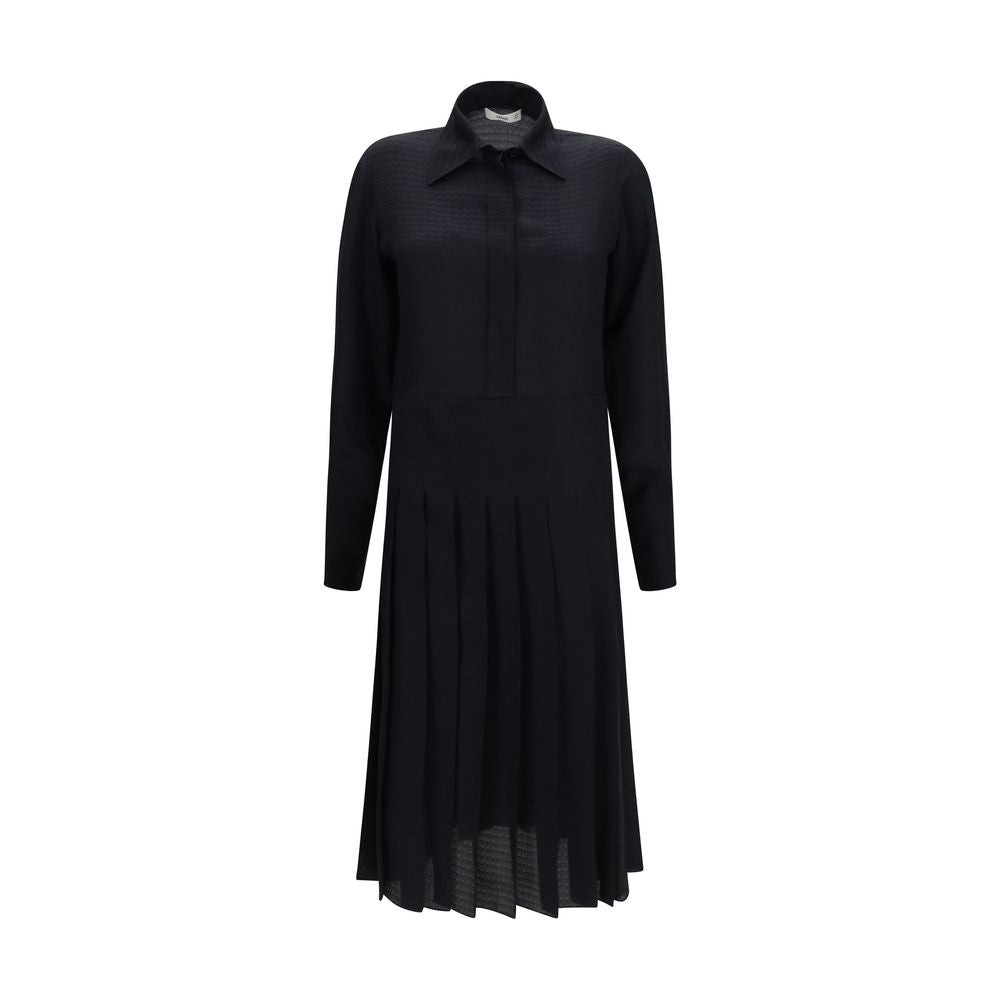 Fendi Black Silk Casual Women's Dress