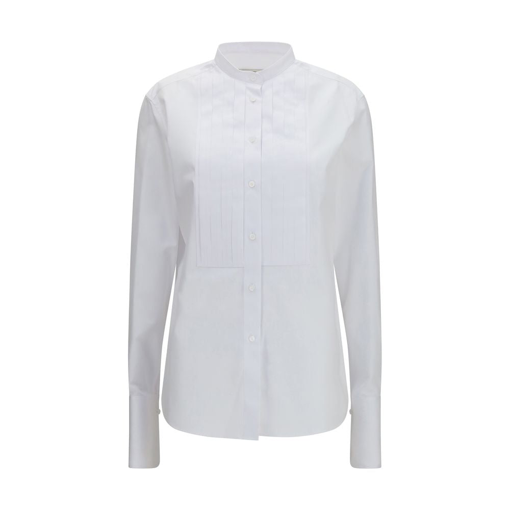 Fendi White Cotton Dress Women's Shirt