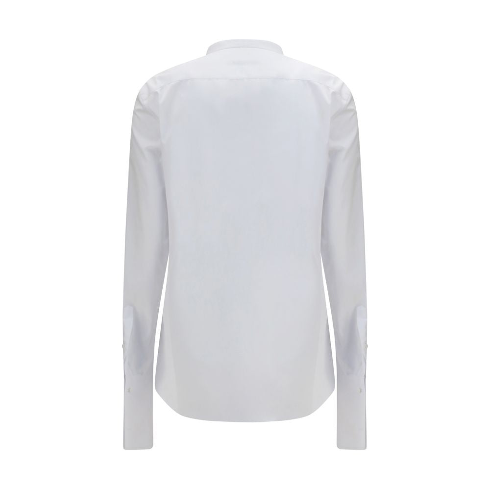 Fendi White Cotton Dress Women's Shirt