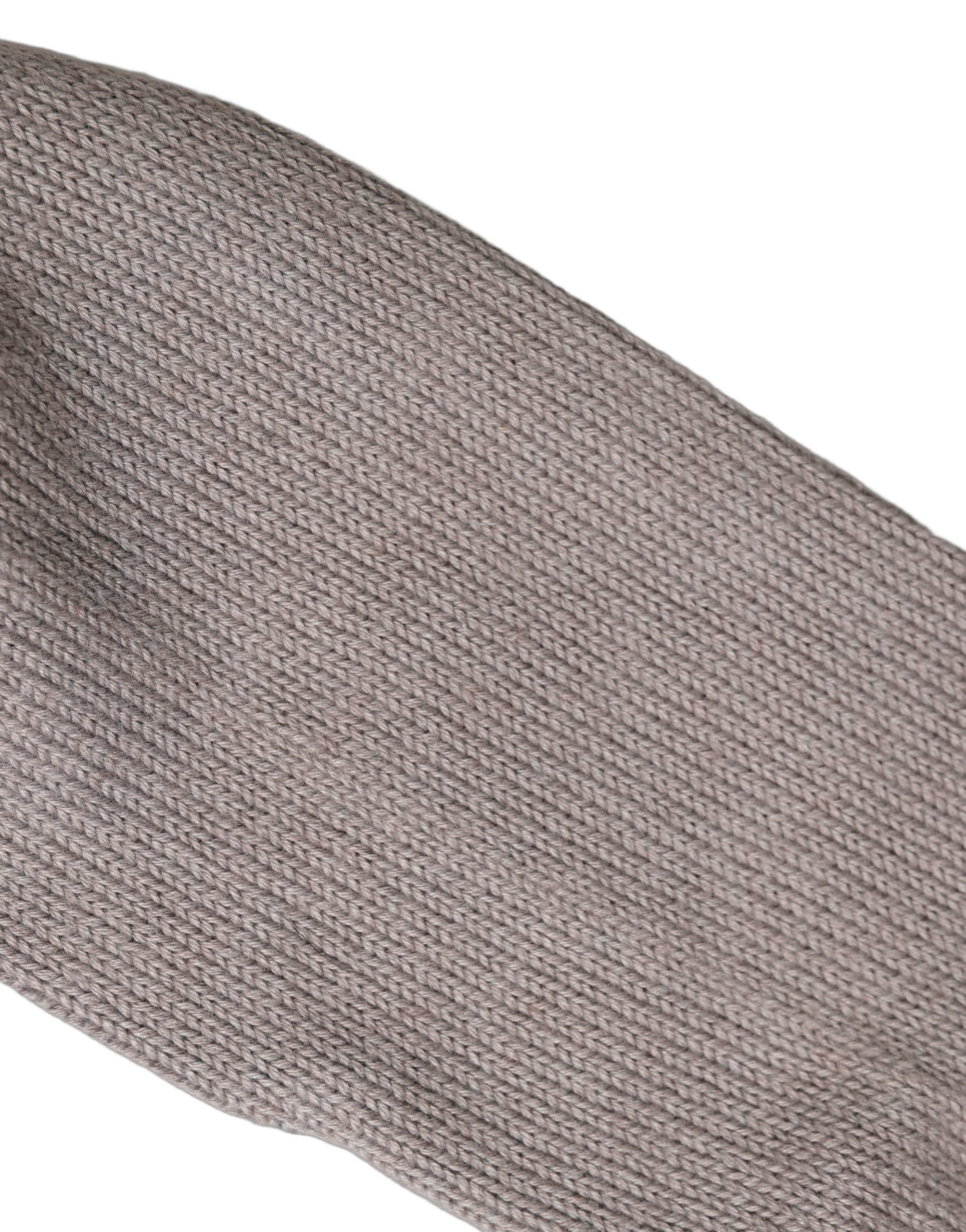 Dolce & Gabbana Gray Sequin Cotton Knit Mid Calf Accessory Men's Socks