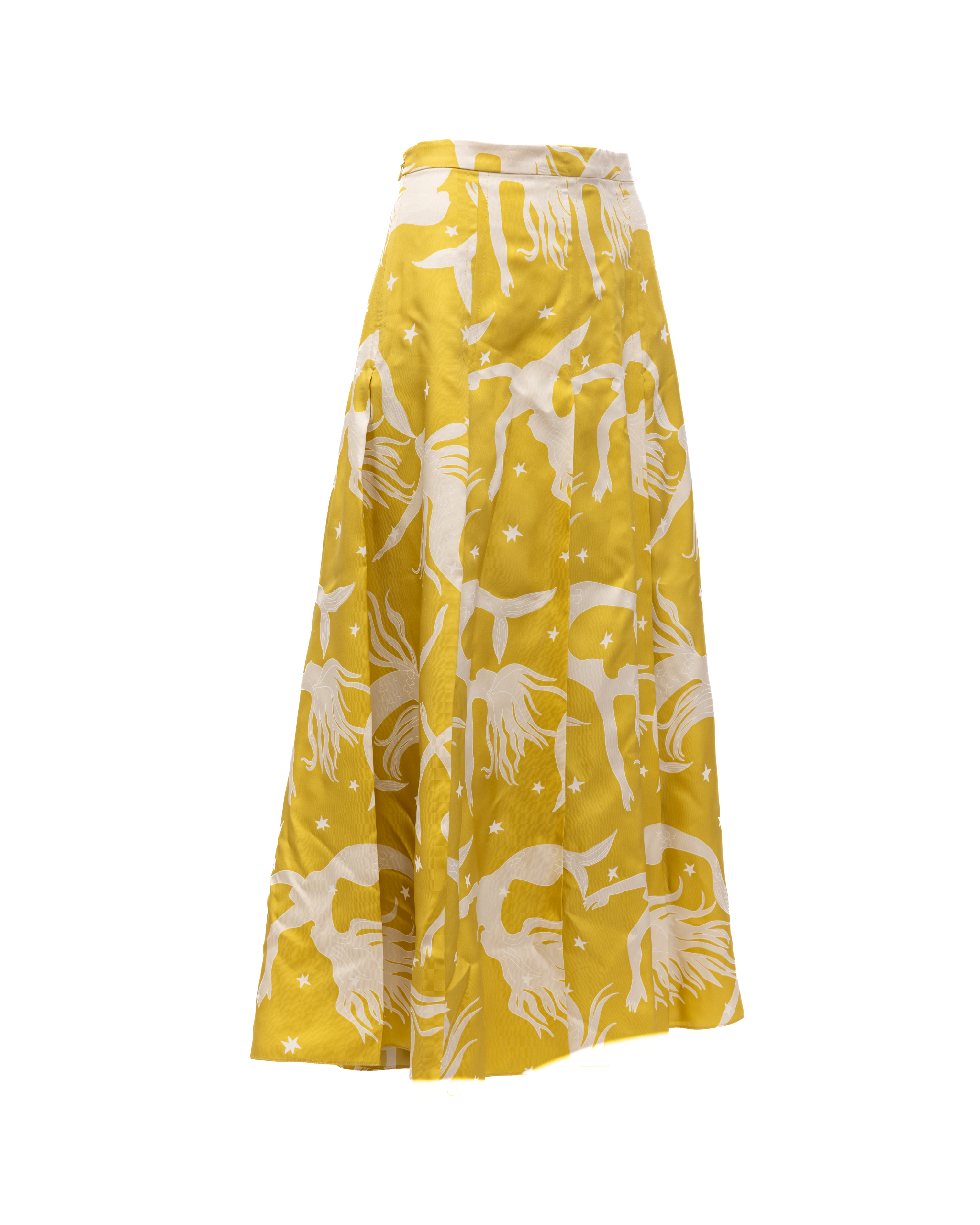 Valentino Garavani Yellow skirt with off-white Women's details