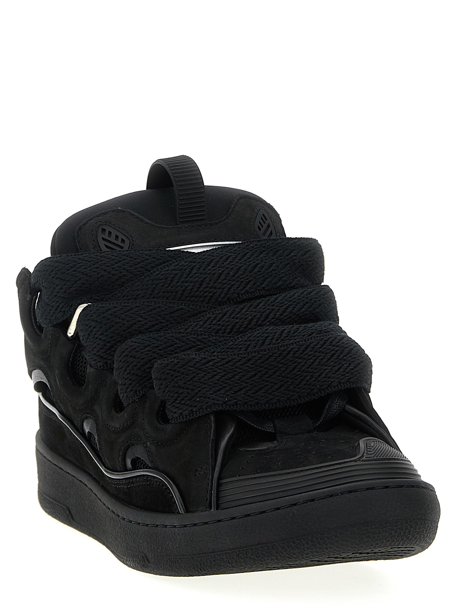 Lanvin Black Calfskin Men's Sneakers