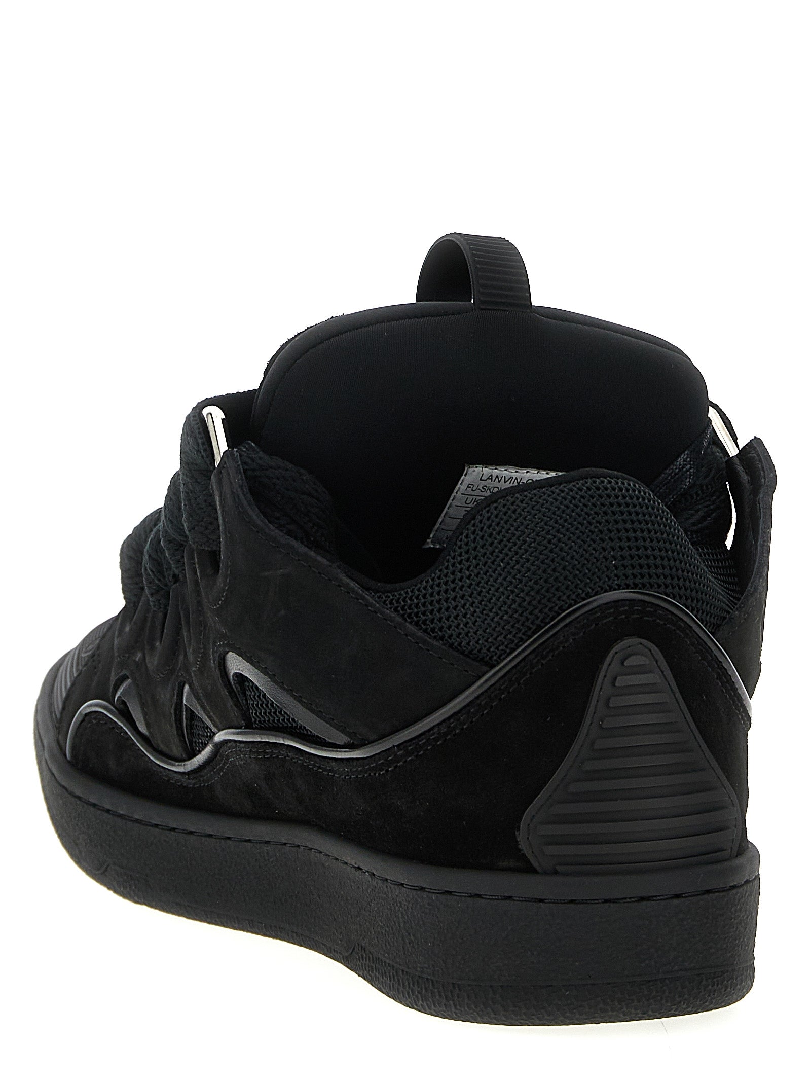 Lanvin Black Calfskin Men's Sneakers