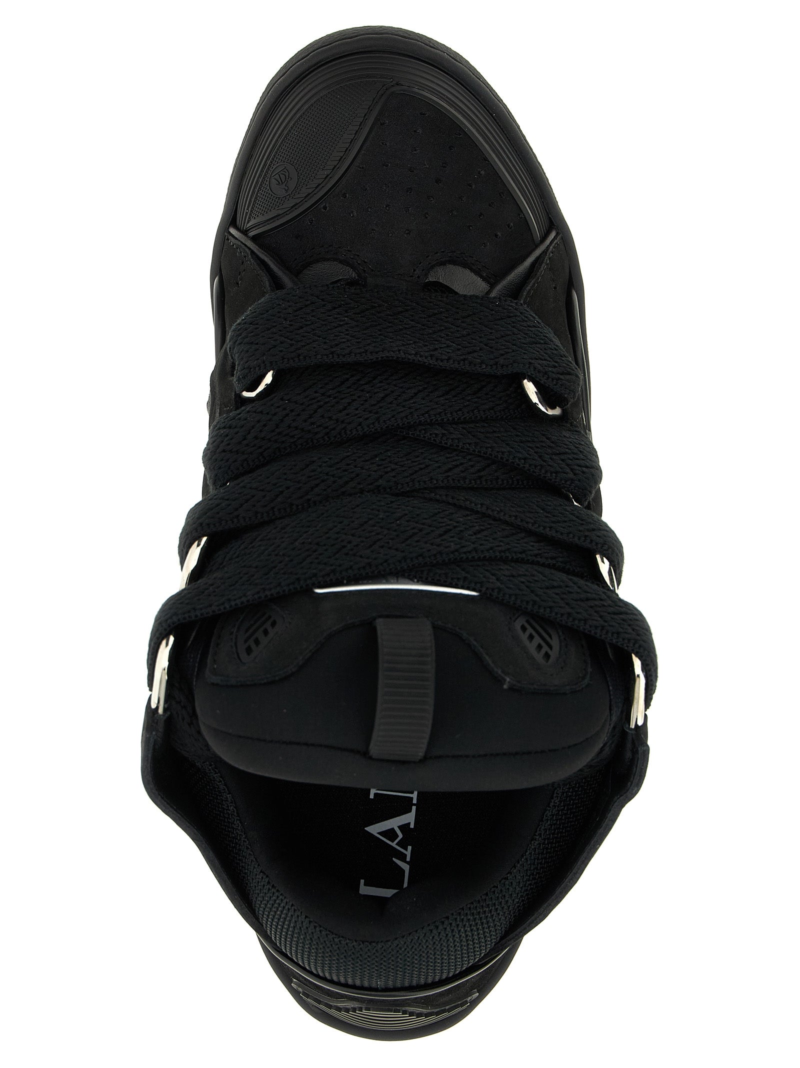 Lanvin Black Calfskin Men's Sneakers