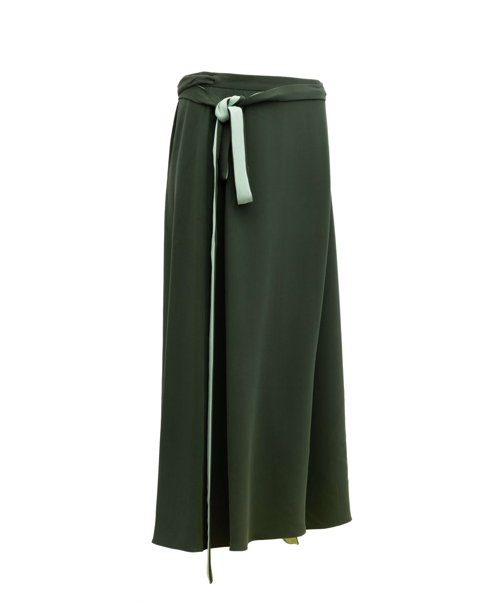 Valentino Garavani Women Silk Skirt in Dark Women's Green