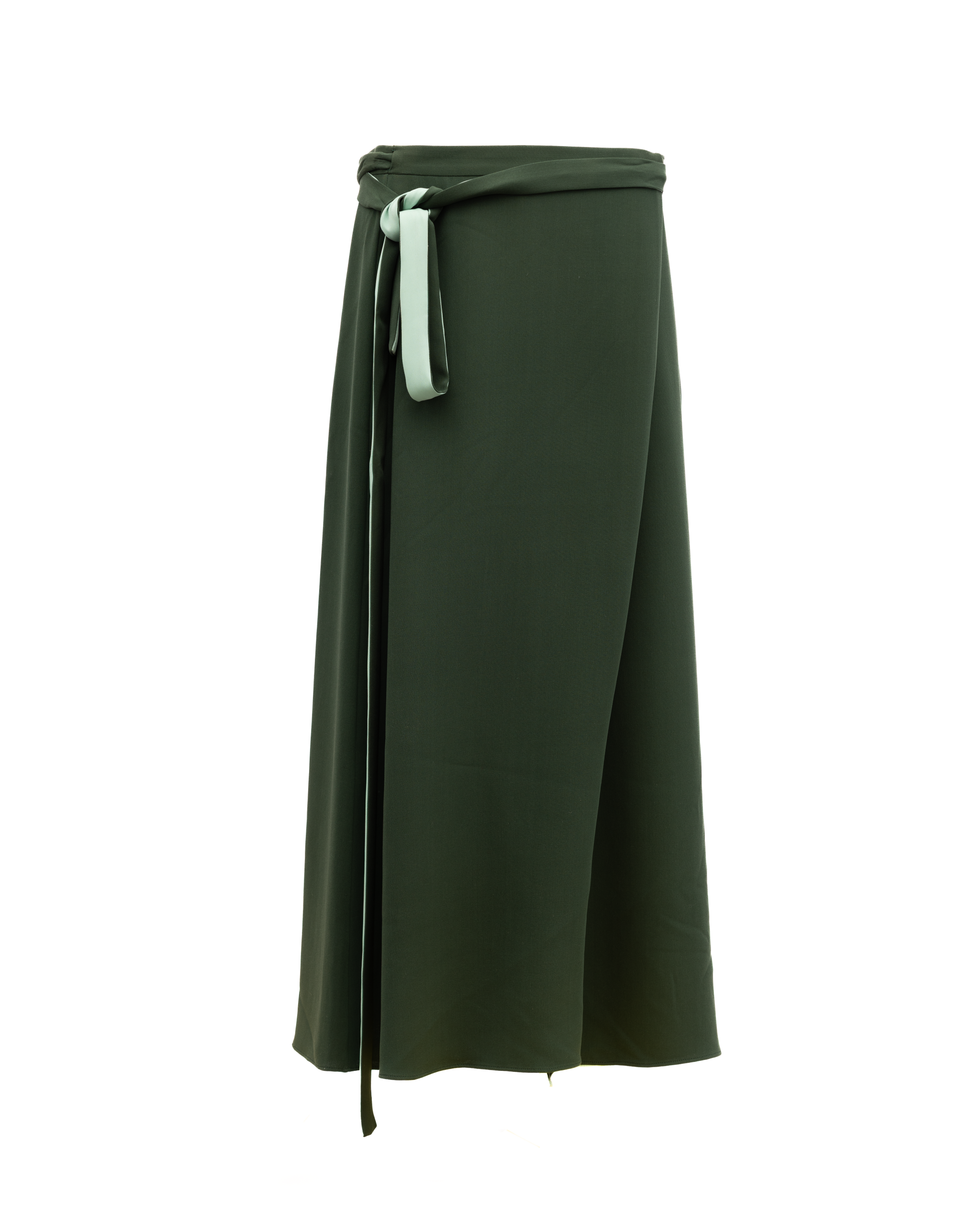 Valentino Garavani Women Silk Skirt in Dark Women's Green