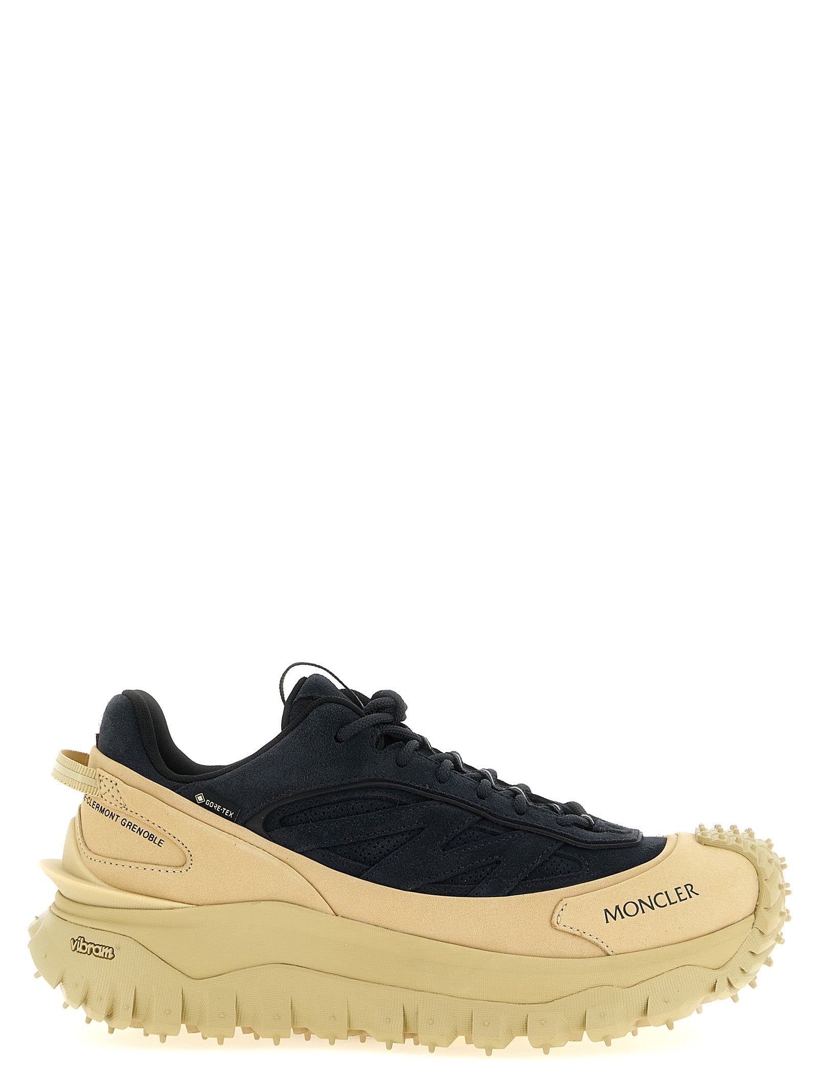 Moncler Blue Leather Athletic Men's Sneakers
