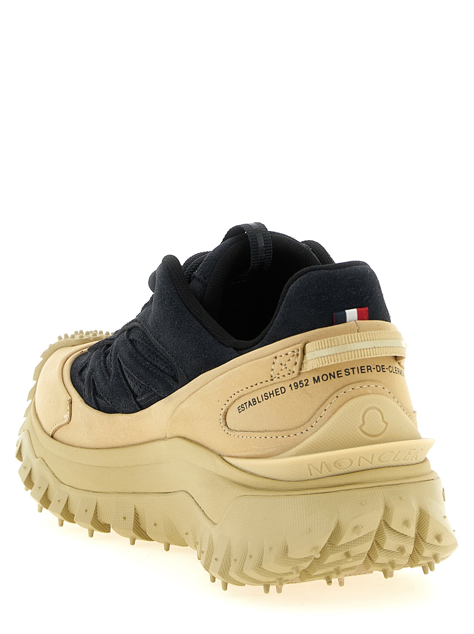 Moncler Blue Leather Athletic Men's Sneakers