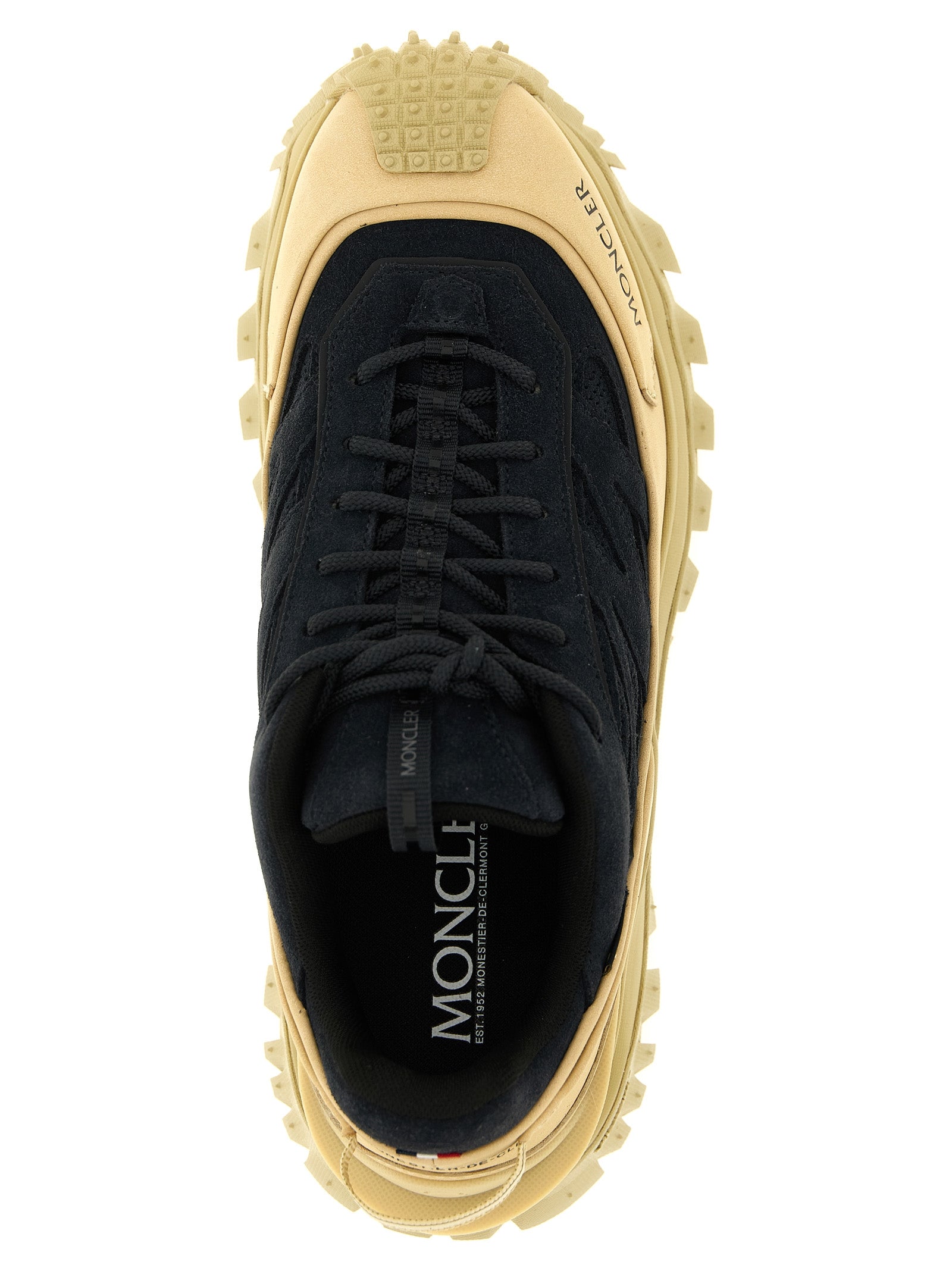 Moncler Blue Leather Athletic Men's Sneakers