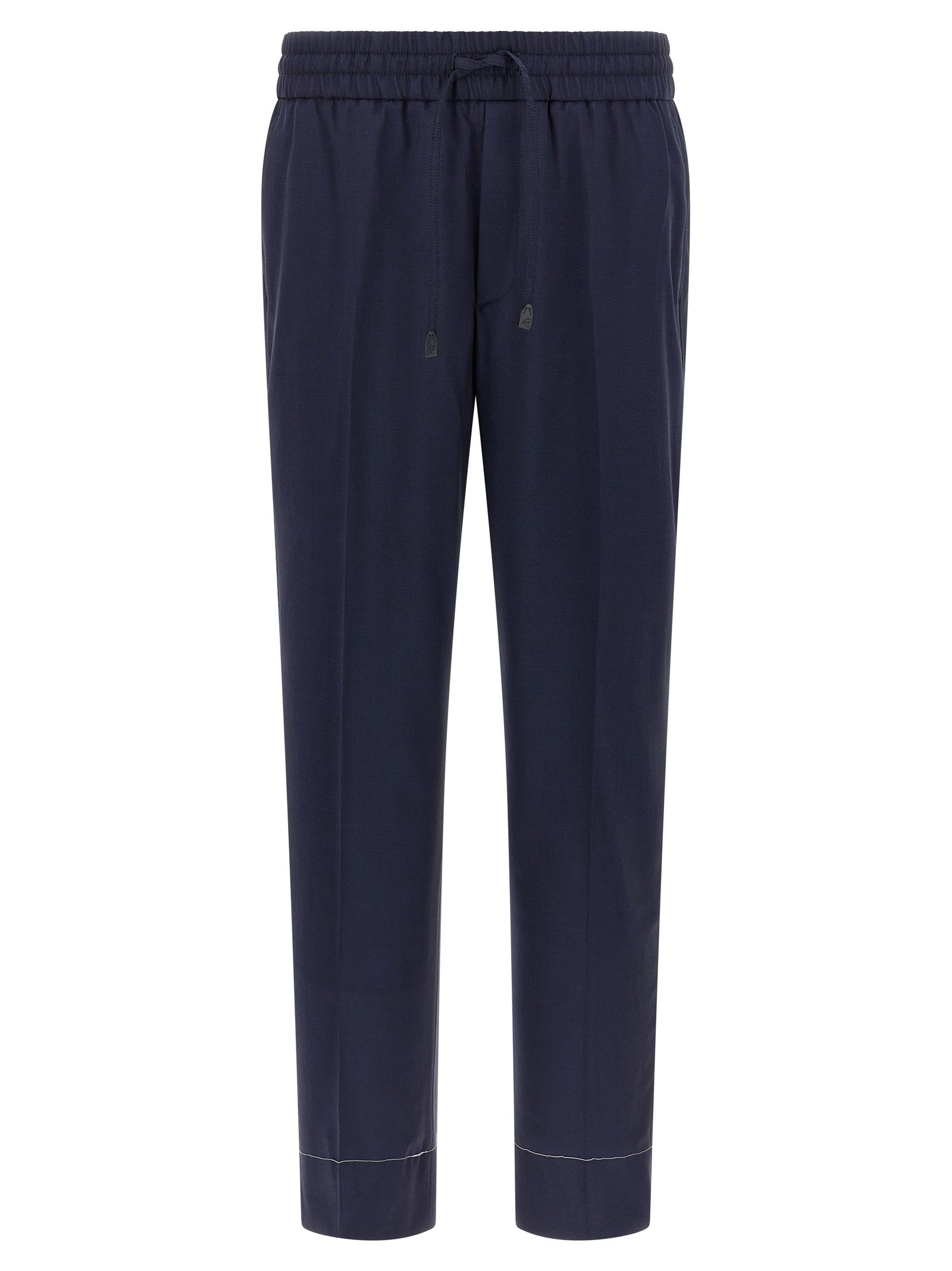 Brioni Blue Wool Casual Men's Pants