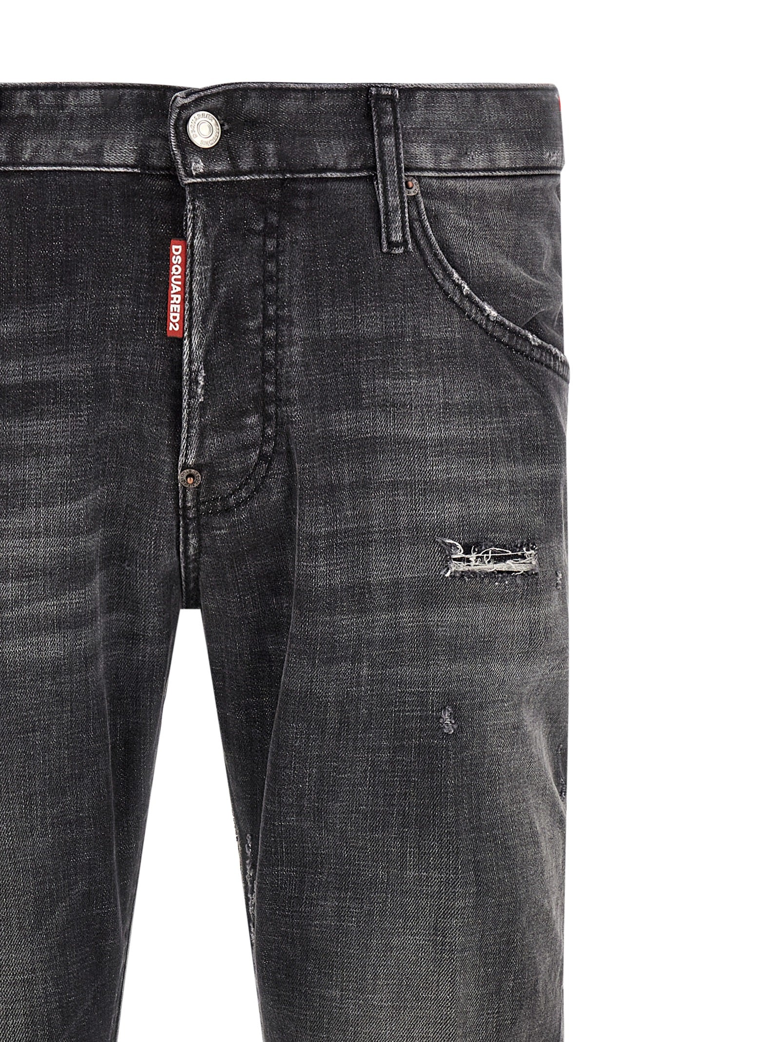 Dsquared² Gray Cotton Skinny Men's Jeans