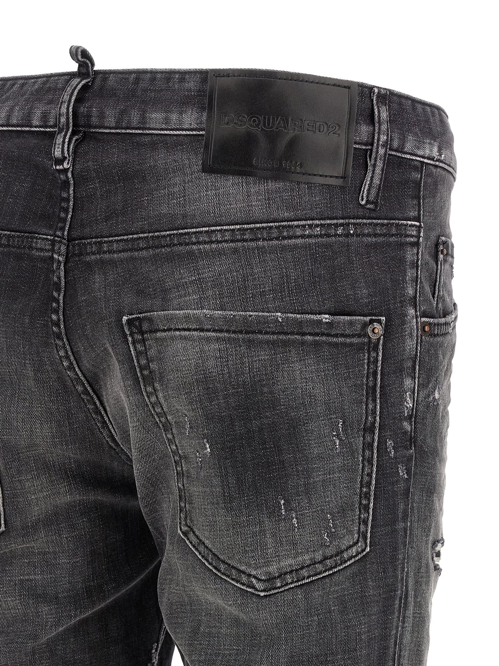 Dsquared² Gray Cotton Skinny Men's Jeans